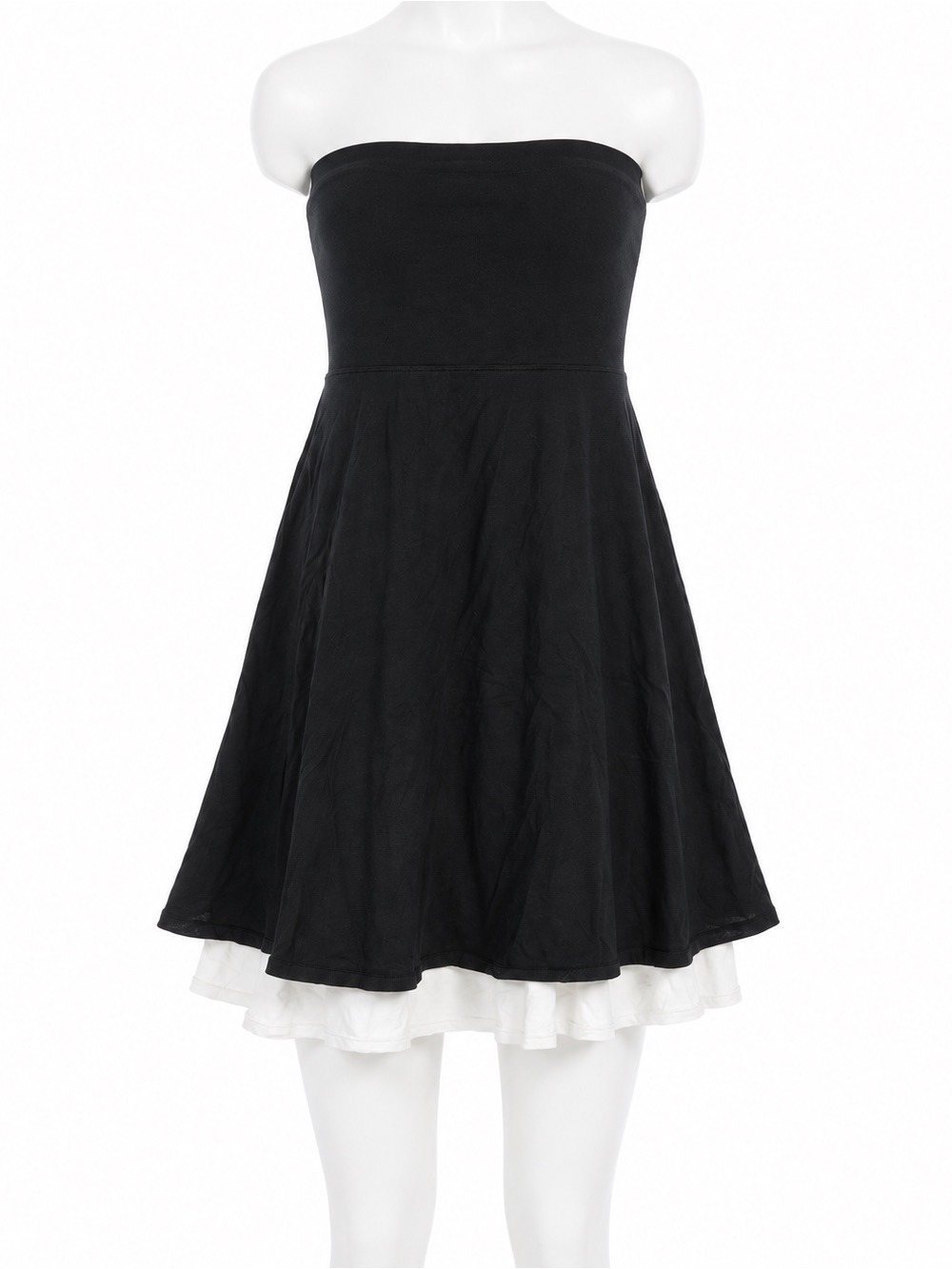 Lululemon Beat The Heat Reversible Strapless Dress Convertible Skirt Black White